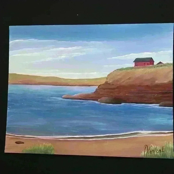 Beautiful original 11 by 14” Prince Edward Island  painting signed. - Picture 2 of 4